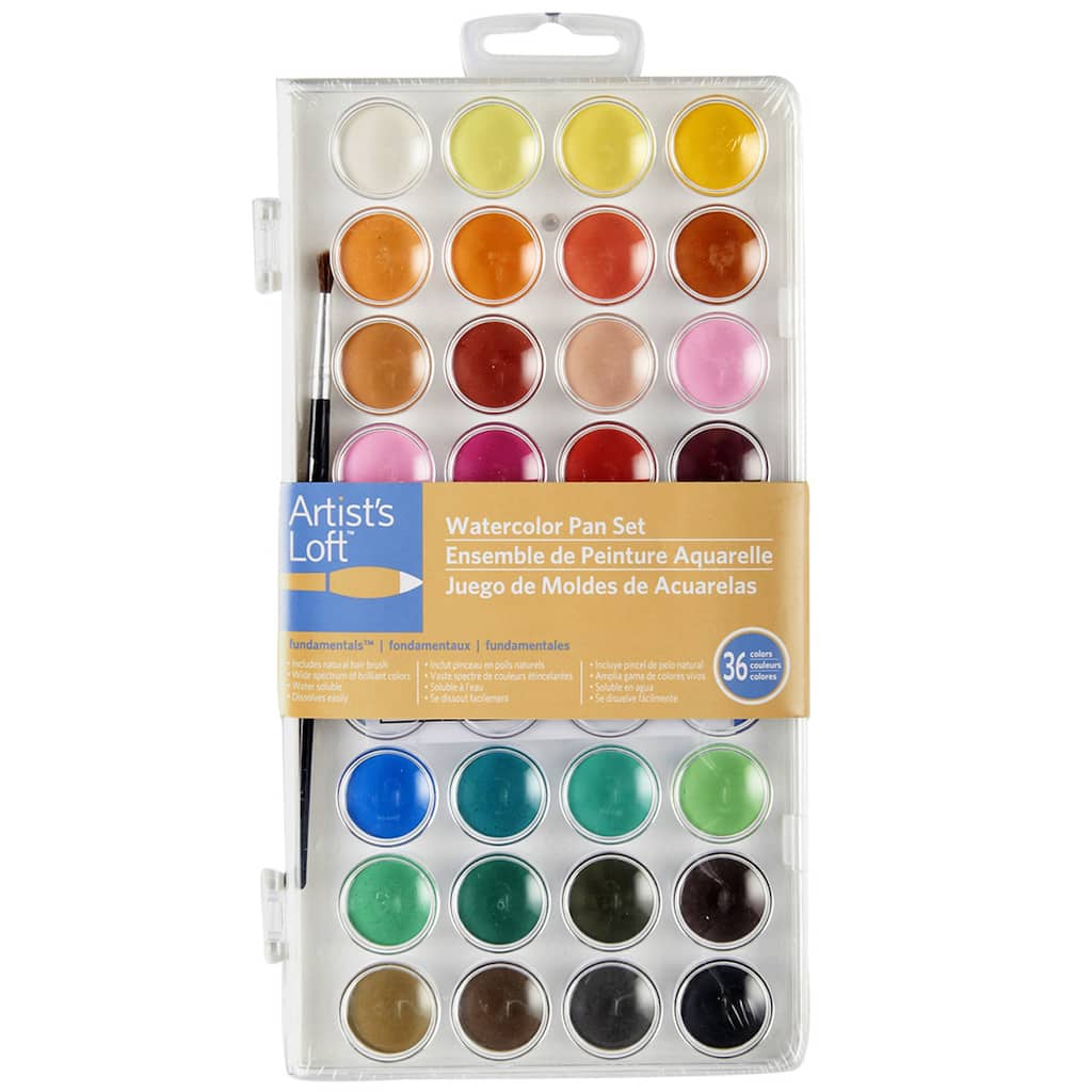36 Color Watercolor Pan Set By Artist S Loft Necessities Michaels 36 Color Watercolor Pan Set By Artist S Loft Necessities Michaels